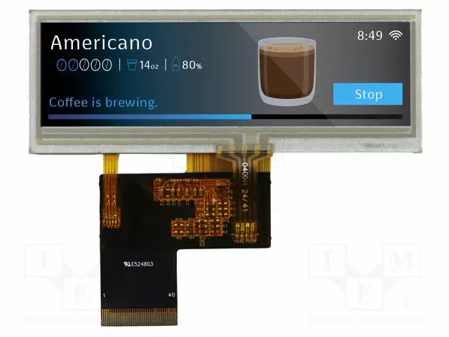 TFT NÄYTTÖ - 3,9" - 480X128 - VALAISTUS: LED - KOOT: 104,9X38,53X4,1MM - TFT-näytöt - NHD-3.9480128AF-AT - 1