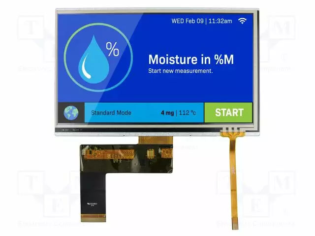 TFT NÄYTTÖ - 7" - 800X480 - VALAISTUS: LED - KOOT: 165X104X4,07MM - RGB - TFT-näytöt - NHD-7.0800480AF-AT - 1