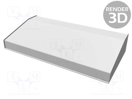 KOTELO: OHJAUSPANEELI-1456 - X: 432MM - Y: 211MM - Z: 76MM - ALUMIINI - Työpöytäkotelot - HM-1456RH3BKBU - 1