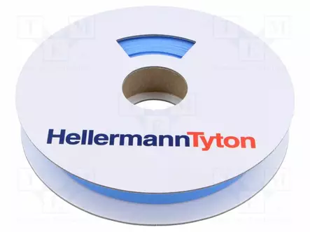 LÄMPÖKUTISTUVAT MERKIT - SININEN - OHUTSEINÄINEN - LÄMP: -55÷135°C - Tarratulostimet ja merkitsijät - TULT12-4BU-BU - 1