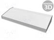 KOTELO: OHJAUSPANEELI-1456 - X: 508MM - Y: 211MM - Z: 76MM - ALUMIINI - Työpöytäkotelot - HM-1456WH3BKBU - 1