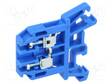 LIITIN: KISKO-0,5÷2,5MM2 - NAVAT: 1 - PURISTIMET: 2 - SININEN - 690V - Kiskoliittimet - ZUG-G2.5-BU - 1