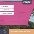 SHADE SAIL - SQUARE - 3.6 x 3.6 m - COLOUR: FUCHSIA - Piha ja terassikalusteet - GSS4360FU - 2