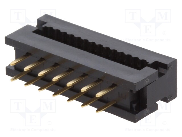 LIITIN: IDC - PIN: 14 - 1A - 30V - IDC,THT - - 2,54MM - 2X7 - 1,27MM - IDC liittimet - T8061400001NEU - 1