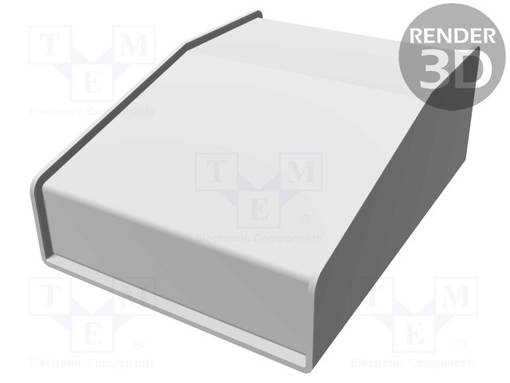 KOTELO: OHJAUSPANEELI-1456 - X: 102MM - Y: 140MM - Z: 51MM - ALUMIINI - Työpöytäkotelot - HM-1456CE2BKBU - 1