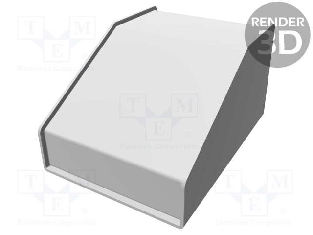 KOTELO: OHJAUSPANEELI-1456 - X: 102MM - Y: 140MM - Z: 76MM - ALUMIINI - Työpöytäkotelot - HM-1456CE3WHBU - 1