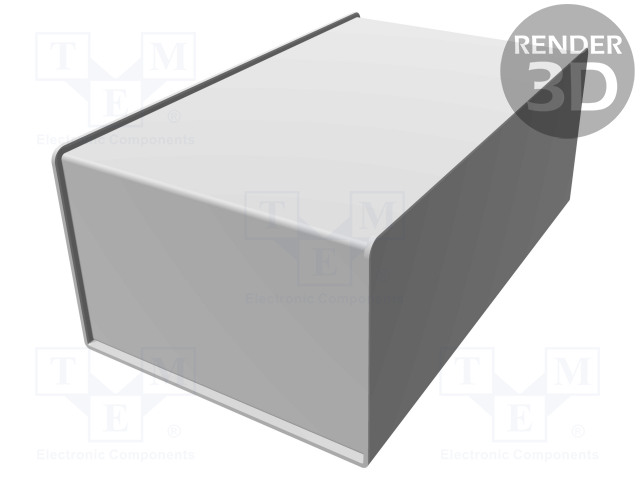 KOTELO: OHJAUSPANEELI-1456 - X: 152MM - Y: 254MM - Z: 102MM - ALUMIINI - Työpöytäkotelot - HM-1456NEK4BKBU - 1
