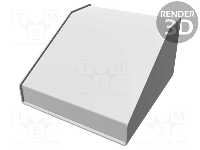 KOTELO: OHJAUSPANEELI-1456 - X: 165MM - Y: 183MM - Z: 102MM - ALUMIINI - Työpöytäkotelot - HM-1456FG4WHBU - 1