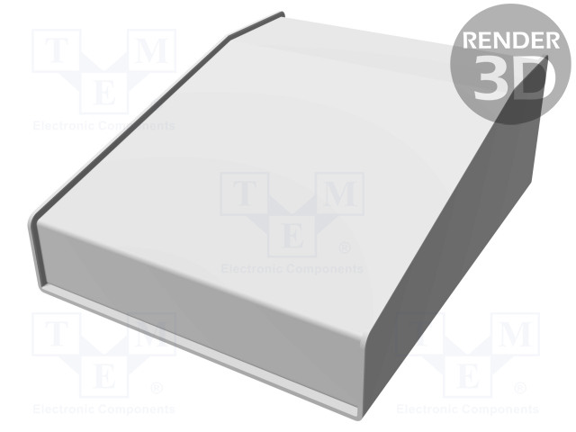 KOTELO: OHJAUSPANEELI-1456 - X: 165MM - Y: 216MM - Z: 76MM - ALUMIINI - Työpöytäkotelot - HM-1456FH3BKBU - 1