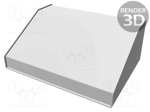 KOTELO: OHJAUSPANEELI-1456 - X: 254MM - Y: 183MM - Z: 102MM - ALUMIINI - Työpöytäkotelot - HM-1456KG4WHBU - 1