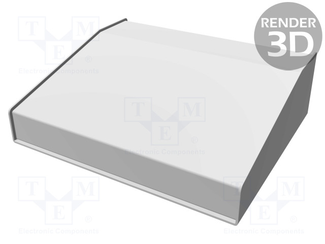 KOTELO: OHJAUSPANEELI-1456 - X: 254MM - Y: 211MM - Z: 76MM - ALUMIINI - Työpöytäkotelot - HM-1456KH3WHBU - 1