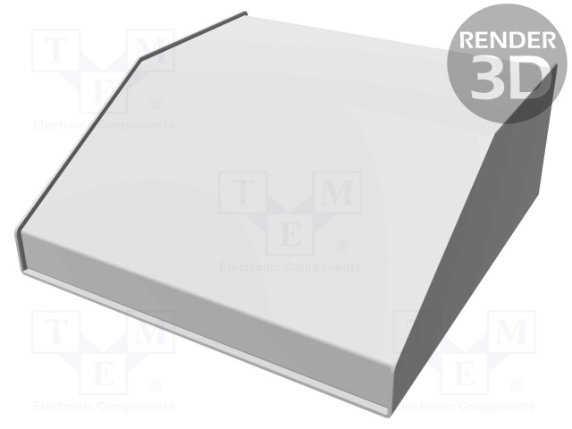 KOTELO: OHJAUSPANEELI-1456 - X: 254MM - Y: 259MM - Z: 102MM - ALUMIINI - Työpöytäkotelot - HM-1456KK4BKBU - 1