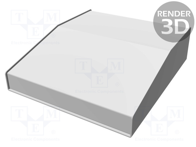 KOTELO: OHJAUSPANEELI-1456 - X: 254MM - Y: 287MM - Z: 76MM - ALUMIINI - Työpöytäkotelot - HM-1456KL3BKBU - 1