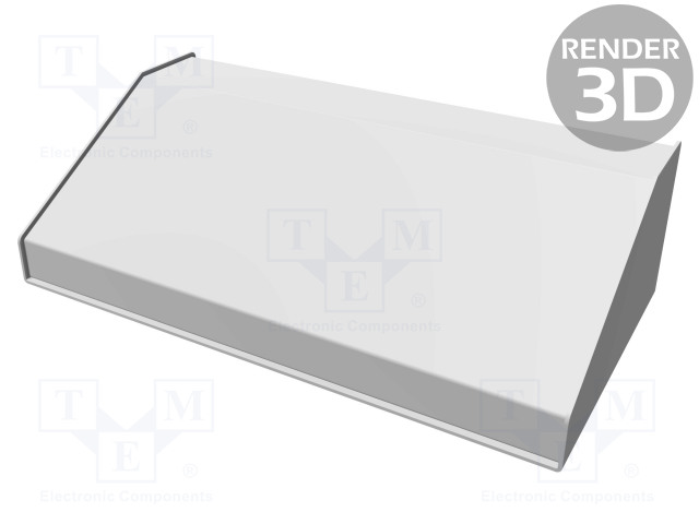 KOTELO: OHJAUSPANEELI-1456 - X: 356MM - Y: 184MM - Z: 102MM - ALUMIINI - Työpöytäkotelot - HM-1456PG4WHBU - 1