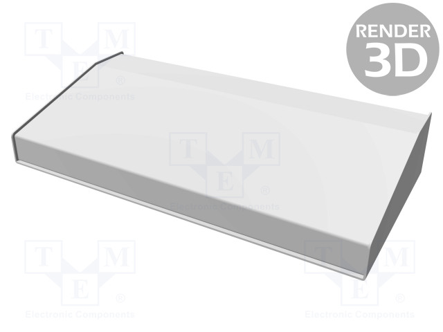 KOTELO: OHJAUSPANEELI-1456 - X: 432MM - Y: 211MM - Z: 76MM - ALUMIINI - Työpöytäkotelot - HM-1456RH3BKBU - 1