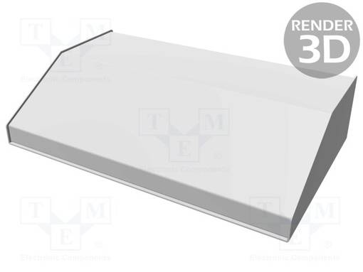 KOTELO: OHJAUSPANEELI-1456 - X: 432MM - Y: 259MM - Z: 102MM - ALUMIINI - Työpöytäkotelot - HM-1456RK4WHBU - 1