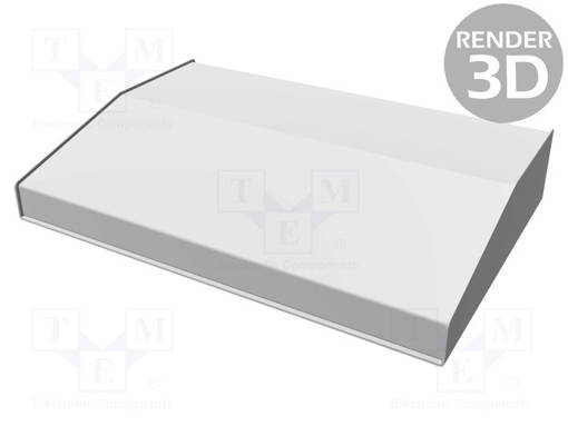 KOTELO: OHJAUSPANEELI-1456 - X: 432MM - Y: 287MM - Z: 76MM - ALUMIINI - Työpöytäkotelot - HM-1456RL3BKBU - 1