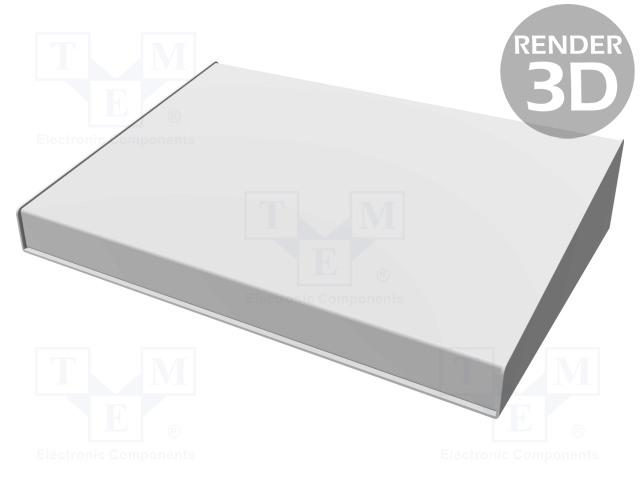 KOTELO: OHJAUSPANEELI-1456 - X: 432MM - Y: 287MM - Z: 89MM - ALUMIINI - Työpöytäkotelot - HM-1456RL1BKBU - 1