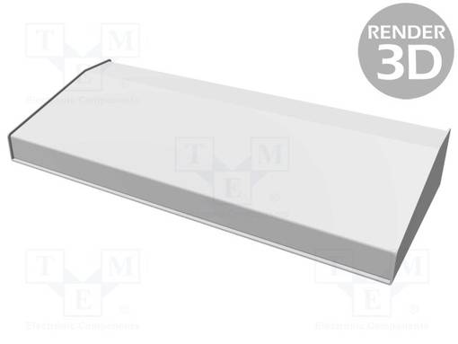 KOTELO: OHJAUSPANEELI-1456 - X: 508MM - Y: 211MM - Z: 76MM - ALUMIINI - Työpöytäkotelot - HM-1456WH3WHBU - 1