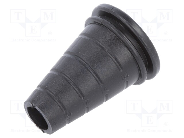 MURTOSUOJA - PVC - MUSTA - PANEELIN PAKS: MAX.1,6MM - ØJOH: 8÷17MM - Läpivientirenkaat - ODU - 1