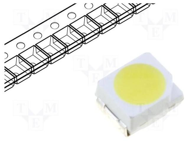 LED - NEUTRAALIVALKOINEN - SMD - 3528,PLCC2 - 1700÷3000MCD - 120° - 20MA - Pintaliitos LED - WW-WTA30TS-U - 1
