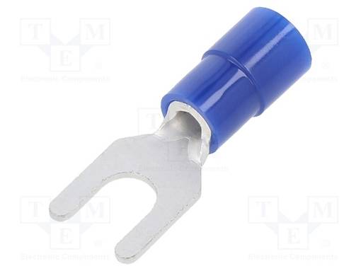 HAARUKKALIITIN - M4 - Ø: 4,3MM - 1,04÷2,63MM2 - PURISTUS - KUPARI - Eristetyt liittimet - TMEX2Y-4-BLU - 1