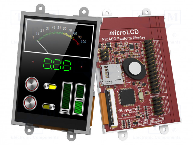 TFT NÄYTTÖ - 3,2" - 240X320 - NÄYTÖN ULKOMITAT: 48,6X64,8MM - ULCD - Älykkäät näytöt - ULCD-32PTU - 1