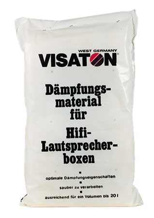 VISATON VAIMENNUSMATERIAALI POLYESTERIVILLA 125G - Kaiutin erikoistarvikkeet - KAIUTINVANU - 1