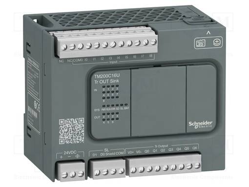 AUTOMATION MODULE: PLC PROGRAMMABLE CONTROLLER - OUT: 7 - IN: 9 - PLC ajurit - TM200C16U - 1