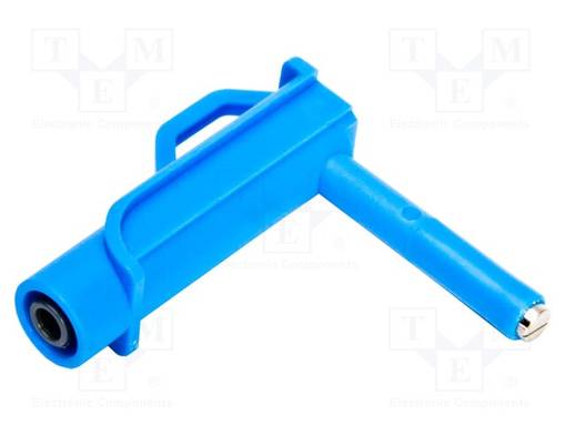 JÄNNITEADAPTERI - SININEN - BANAANILIITIN PISTORASIA - Sähköverkostojen testerit ja mittarit - WAADAUMAGKBU - 1