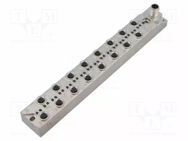 KYTKENTÄKESKUS - M8 - PIN: 3 - PISTORASIA - 4A - IP67 - IN: 16 - OUT: 16 - Teollisuus anturikaapelit - BNI00AU - 1