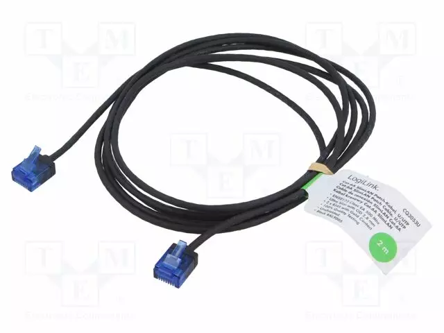 PATCH KAAPELI - U/UTP - CAT 6A - RJ45-PISTOKE,MOLEMMIN PUOLIN - LANKA - RJ45 Ethernet kaapelit - CQ3053U - 1