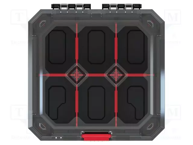 SÄILIÖ: KOLLEKTIIVI - OSIOT - MUSTA - KANNEN VÄRI: LÄPINÄKYVÄ - TITAN - Säiliöt ja rasiat - KTI3030S-CG6U - 1