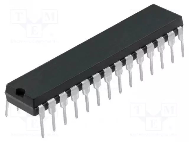 IC: AVR-MIKROOHJAIN - DIP28 - 1,8÷5,5VDC - ULK.KATK: 24 - CMP: 1 - ATMEGA - AVR 8-bit sarja - ATMEGA328-PU - 1