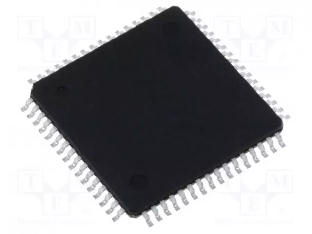 IC: AVR-MIKROOHJAIN - TQFP64 - 4,5÷5,5VDC - ULK.KATK: 8 - CMP: 1 - ATMEGA - AVR 8-bit sarja - ATMEGA128-16AU - 1