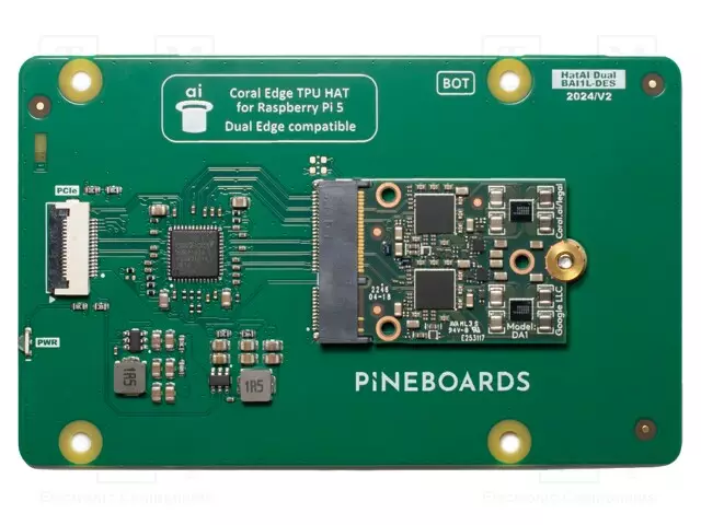 LAAJENNUSLEVY - PCIE - ADAPTERI - MACHINE LEARNING,RASPBERRY PI 5 - Embedded järjestelmien lisätarvikkeet - BAI1L-DES-TPU - 1