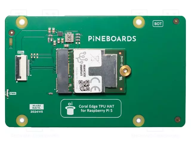 LAAJENNUSLEVY - PCIE - ADAPTERI - MACHINE LEARNING,RASPBERRY PI 5 - Embedded järjestelmien lisätarvikkeet - BAI1L-TPU - 1