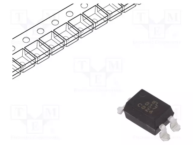 OPTOEROTIN - SMD - CH: 1 - OUT: TRANSISTORILÄHTÖ - UERIST: 5KV - UCE: 35V - Optoerottimet - EL817S1-C-TU - 1