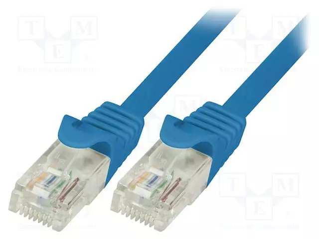 PATCH KAAPELI - U/UTP - CAT 5E - RJ45-PISTOKE,MOLEMMIN PUOLIN - LANKA - RJ45 Ethernet kaapelit - CP1096U - 1