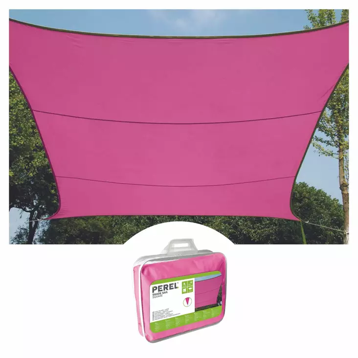SHADE SAIL - RECTANGULAR - 2 x 3 m - COLOUR: FUCHSIA - Piha ja terassikalusteet - GSS4320FU - 1