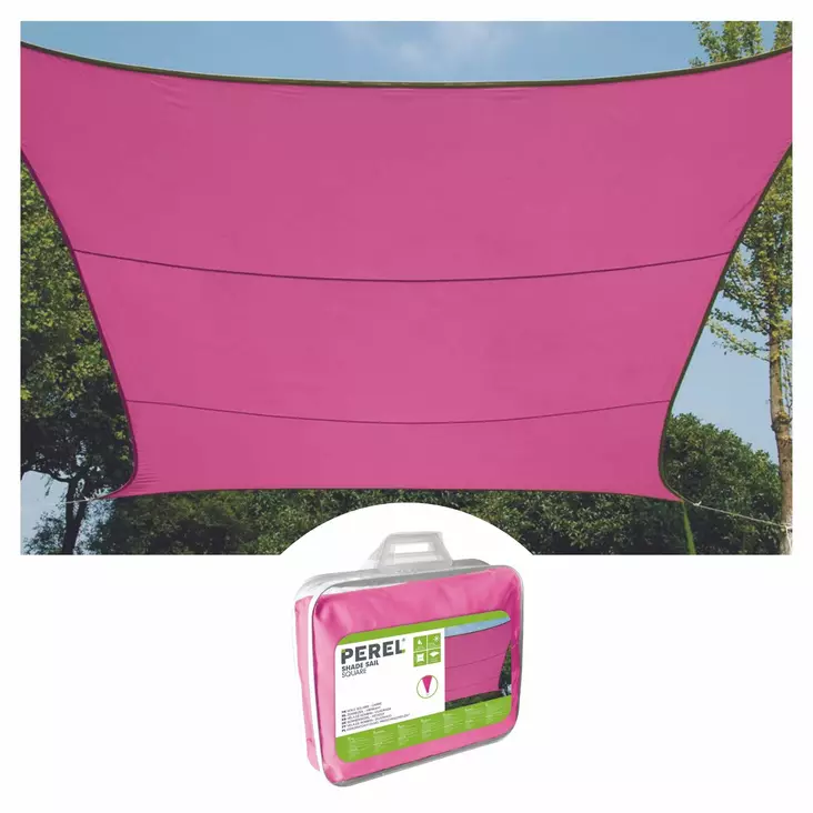 SHADE SAIL - RECTANGULAR - 4 x 3 m - COLOUR: FUCHSIA - Piha ja terassikalusteet - GSS4430FU - 1