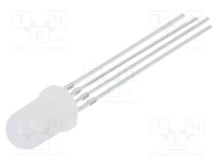 LED - RGB - 5MM - 50° - ETUOSA: KUPERA - 3÷15VDC - LIIT.MÄÄRÄ: 4 - -30÷85°C - Pyöreät LEDit - OSTAMC5A52A-VV - 1