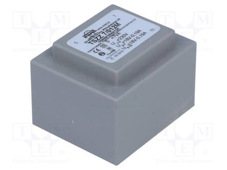 MUUNTAJA - 7VA - 230VAC - 18V - 18V - 190MA - 190MA - PCB - IP00 - Piirilevymuuntajat - TSZZ62X18V - 1