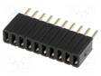 PIIKKIRIMALIITIN - N LIITINAARAS - PIN: 10 - THT - SUORA - 1,27MM - 1X10 - Piikkirimaliittimet - DS1065-07-1X10S8BV - 1