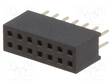 PIIKKIRIMALIITIN - N LIITINAARAS - PIN: 14 - THT - SUORA - 1A - 1,27MM - 2X7 - Piikkirimaliittimet - DS1065-03-2X7S8BV - 1