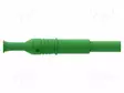 LABORATORY CONNECTOR: 4MM BANANA - PLUG - 36A - VIHREÄ - INSULATED - Banaaniliittimet 4mm - PJP1061-V - 2