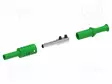 LABORATORY CONNECTOR: 4MM BANANA - SOCKET - 36A - VIHREÄ - INSULATED - Banaanijatkoliittimet - PJP1063-V - 2