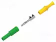 LABORATORY CONNECTOR: 4MM BANANA - PLUG - 36A - KELTAINEN-VIHREÄ - Banaaniliittimet 4mm - PJP1065-JV - 1