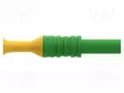 LABORATORY CONNECTOR: 4MM BANANA - PLUG - 36A - KELTAINEN-VIHREÄ - Banaaniliittimet 4mm - PJP1065-JV - 2