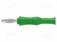 LABORATORY CONNECTOR: 4MM BANANA - PLUG - 36A - 30VAC - 60VDC - VIHREÄ - Banaaniliittimet 4mm - PJP1069-PRO-V - 1